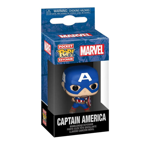 Funko Pocket Pop! Marvel New Classics Captain America Key Chain