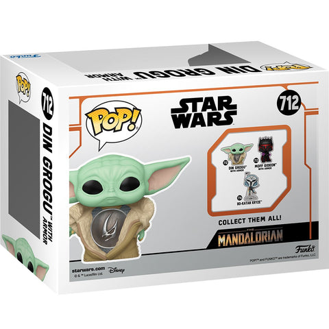 Funko Pop! Star Wars: The Mandalorian Din Grogu with Armor