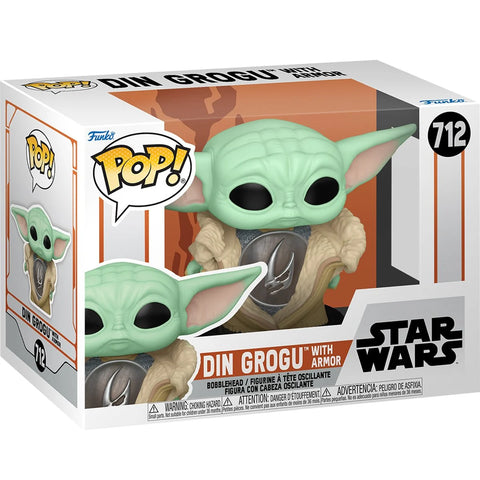 Funko Pop! Star Wars: The Mandalorian Din Grogu with Armor