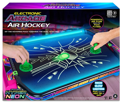 Ambassador Games Electronic Arcade Air Hockey Hyper Neon Series