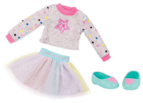 Glitter Girls Shine Bright! Star Sweater Outfit for 36cm Dolls