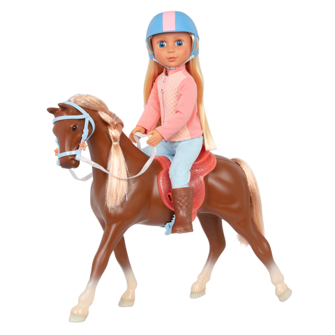 Glitter Girls Milla & Milkyway Poseable 36cm Doll with Horse