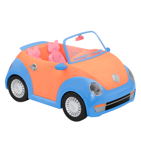 GG Convertible Car 36cm Doll Vehicle in Orange & Blue