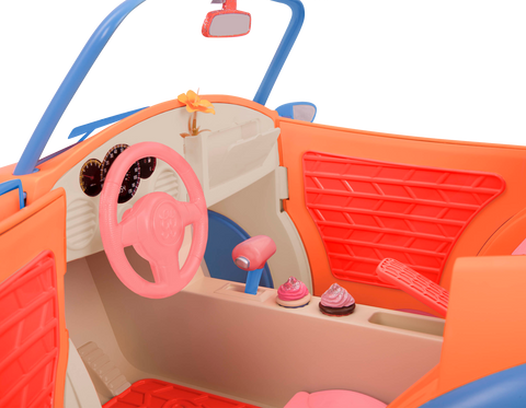 GG Convertible Car 36cm Doll Vehicle in Orange & Blue