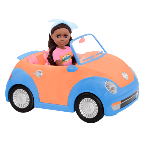 GG Convertible Car 36cm Doll Vehicle in Orange & Blue