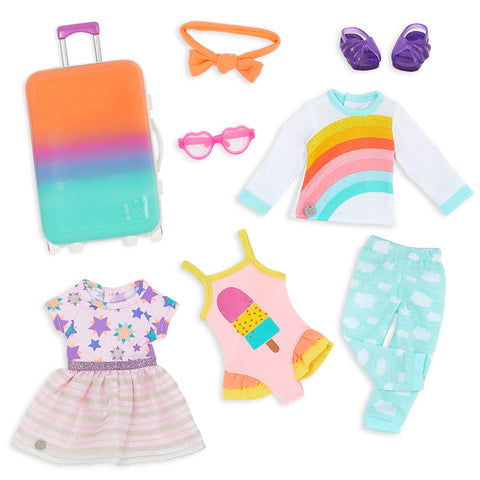 GG Suitcase Travel & Fashion Accessory Set for 36cm Dolls