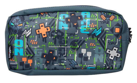 Smiggle Grey Trailblazer Character Pocket Pencil Case