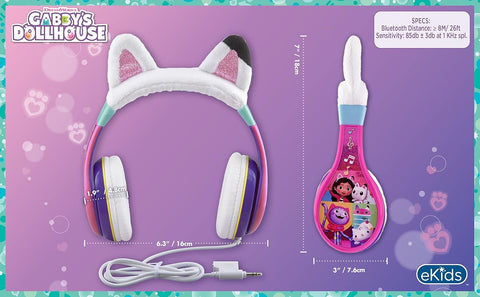 KIDDESIGNS Gabby's Dollhouse Youth Headphones