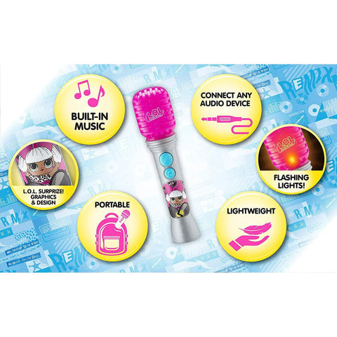 KIDDESIGNS LOL Surprise Sing-Along Karaoke Microphone