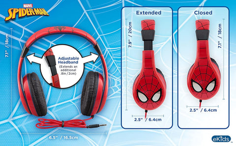 KIDDESIGNS Spider-Man Over-Ear Headphone