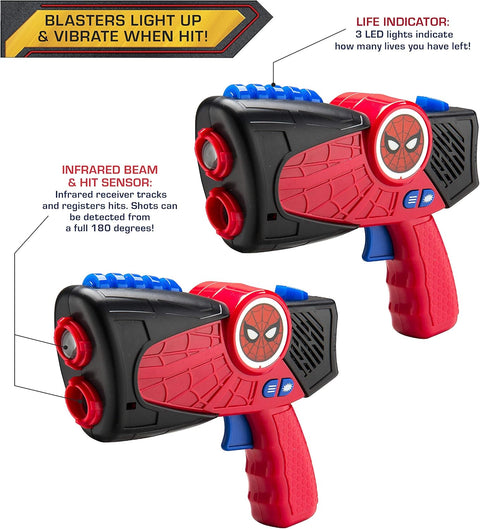 KIDDESIGNS Spider-Man Marvel Laser Tag Blasters