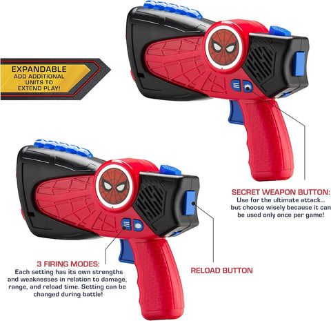 KIDDESIGNS Spider-Man Marvel Laser Tag Blasters