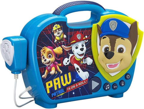 KIDDESIGNS Paw Patrol Sing Along Karaoke Boombox