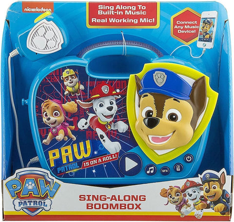 KIDDESIGNS Paw Patrol Sing Along Karaoke Boombox