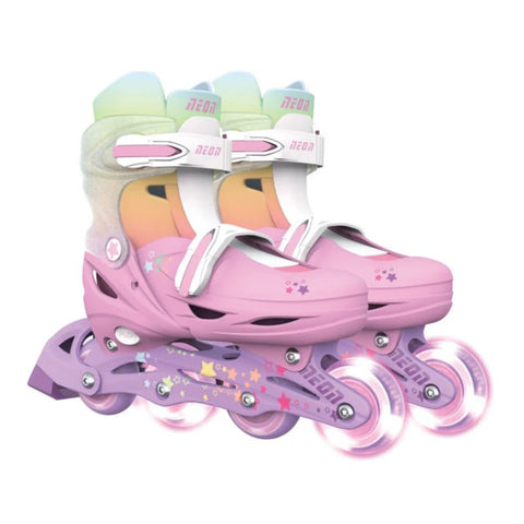 Yvolution Neon 2in1 Combo Skates Rainbow Size 35-39