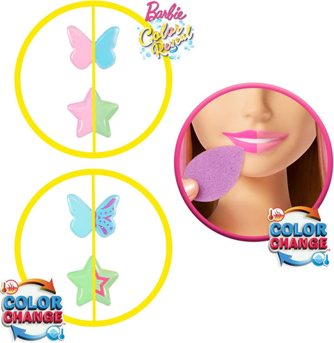 Barbie Doll Styling Head, Blonde Hair With 20+ Hair Styling Accessories