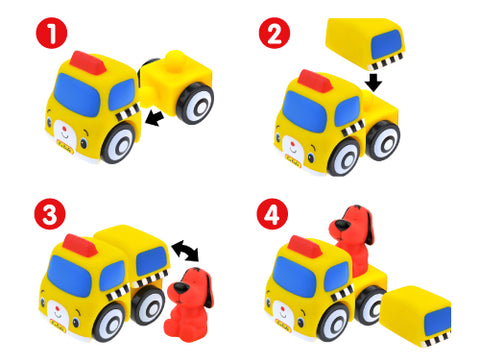 K's Kids Popbo Vehicles Patrick School Bus