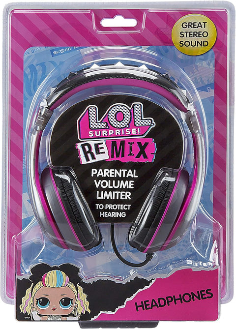 KIDDESIGNS LOL Surprise Youth Headphones Pink / Black