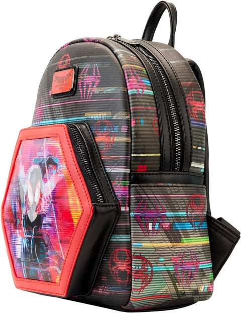 Loungefly Across the Spiderverse Lenticular Mini Backpack