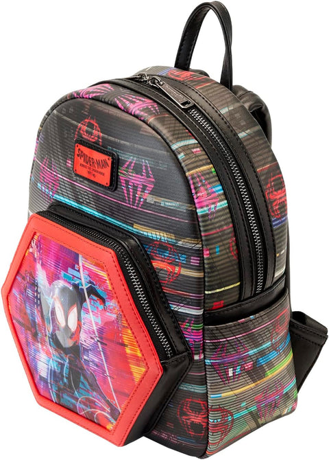 Loungefly Across the Spiderverse Lenticular Mini Backpack