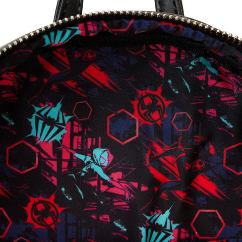 Loungefly Across the Spiderverse Lenticular Mini Backpack