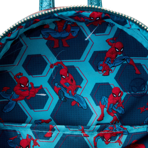 Loungefly Marvel Spider-Man Shine Cosplay Mini Backpack