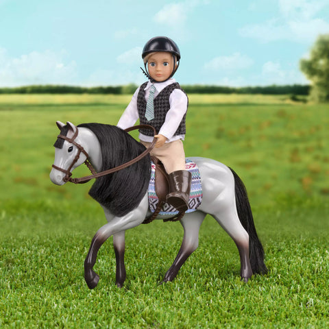 Lori Blue Roan Horse for 15cm Dolls