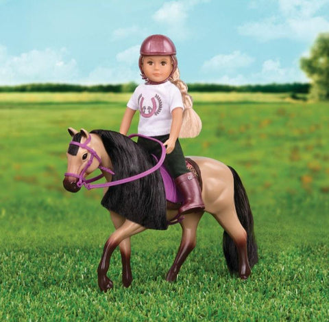 Lori Buckskin Warmblood Horse for 15cm Dolls