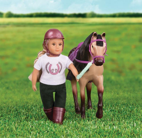 Lori Buckskin Warmblood Horse for 15cm Dolls