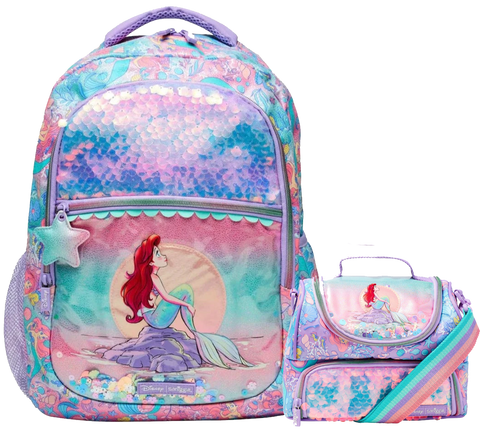 Smiggle Disney Princess Little Mermaid Backpack 42cm School Set