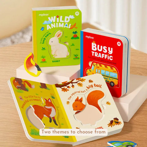 Mideer 4-In-1 Wooden Puzzle Set Busy Traffic
