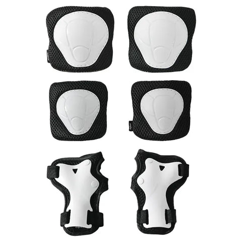 Mideer Knee Elbow & Wrist Protective Gear Set White
