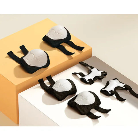 Mideer Knee Elbow & Wrist Protective Gear Set White