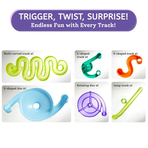 Mideer Track Marble Building Block Set Galaxy Race 84 Pieces