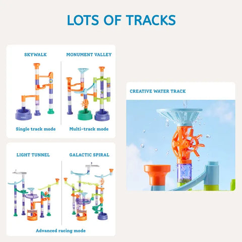 Mideer Track Marble Building Block Set Galaxy Race 84 Pieces