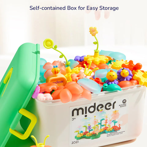 Mideer Rotating Garden Puzzle Blocks 101 Pieces