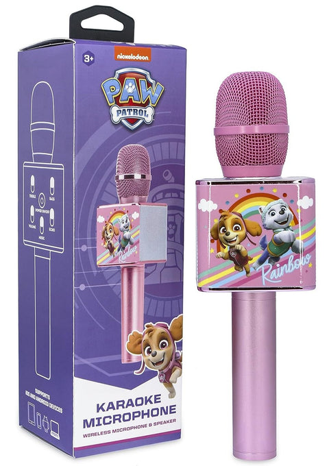 OTL Paw Patrol Sky Karaoke Microphone with Bluetooth Speaker Pink