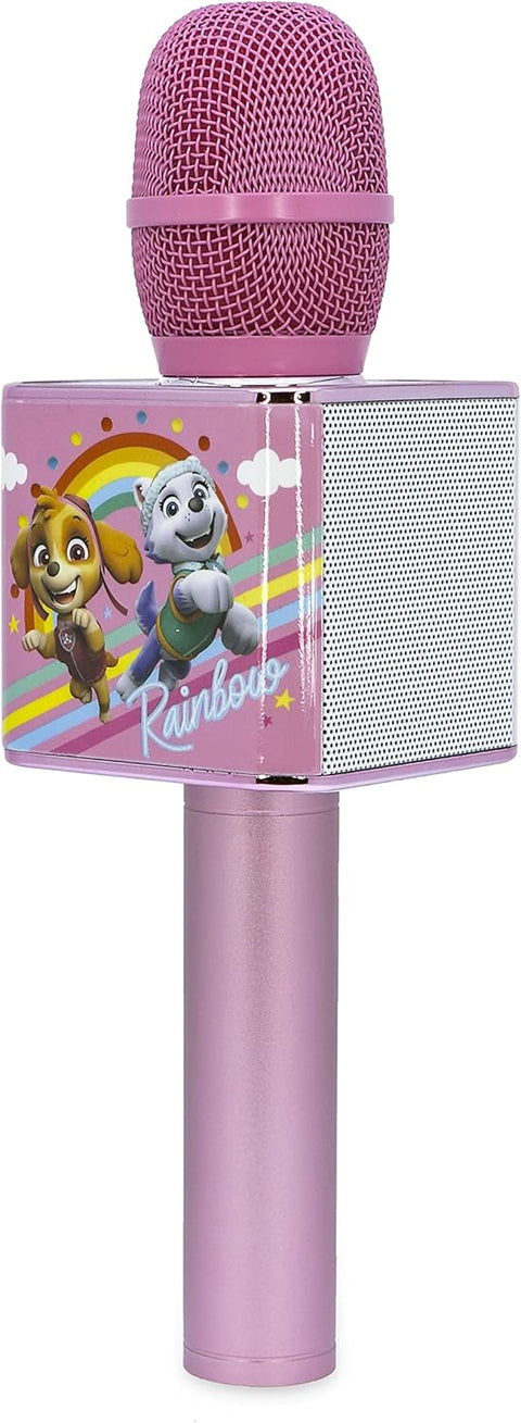 OTL Paw Patrol Sky Karaoke Microphone with Bluetooth Speaker Pink