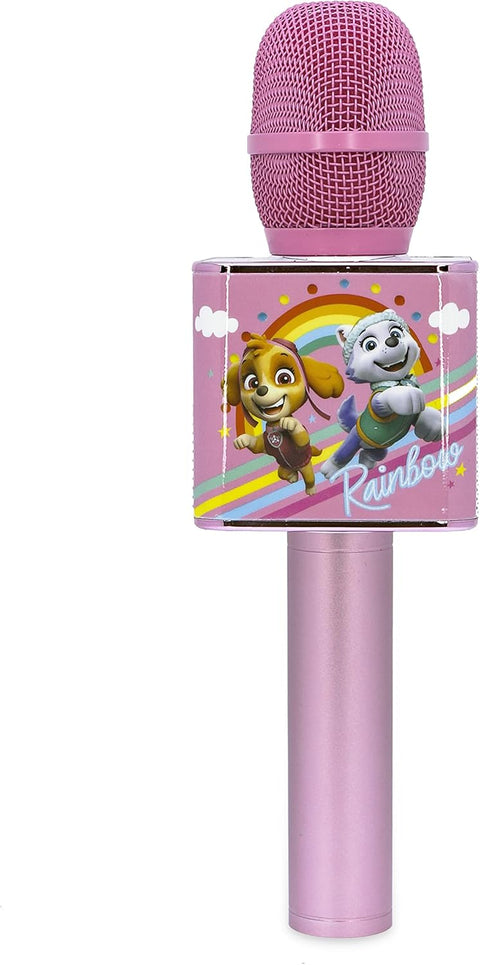 OTL Paw Patrol Sky Karaoke Microphone with Bluetooth Speaker Pink