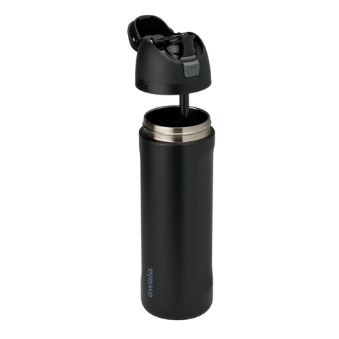 Owala FreeSip Insulated Water Bottle 24oz Very Very Dark