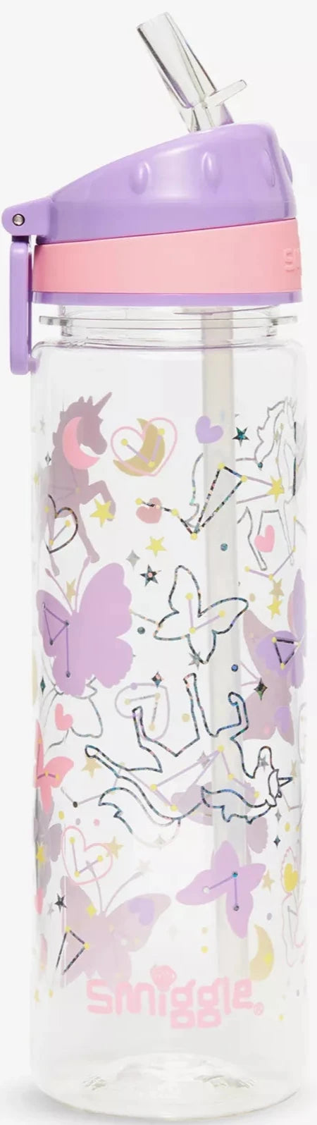 Smiggle Butterflies Water Bottle 650ml