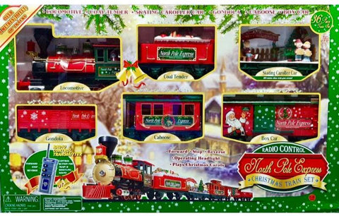 Eztec North Pole Express Christmas Train Toy Set 36 Pieces