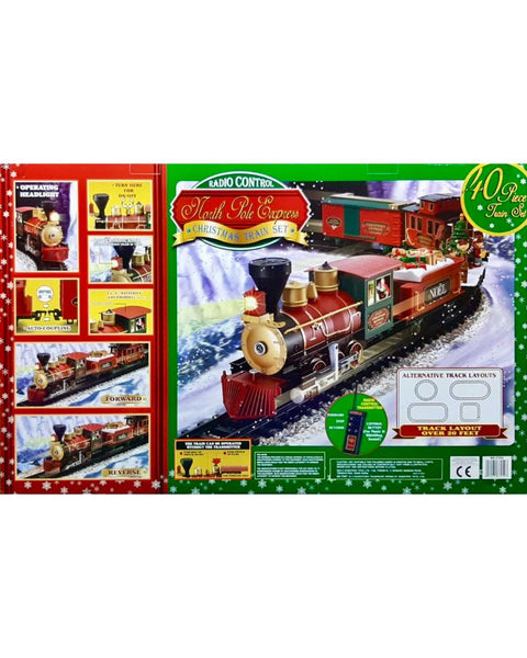 Eztec North Pole Express Christmas Train Set 40 Pieces