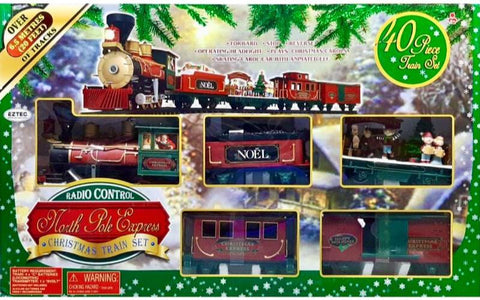 Eztec North Pole Express Christmas Train Set 40 Pieces