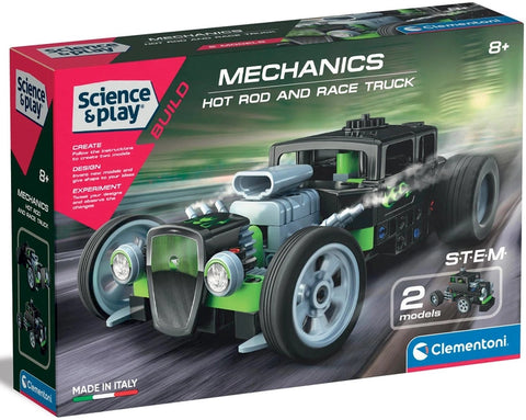 Science & Play Mechanics Hot Rod And Race Truck