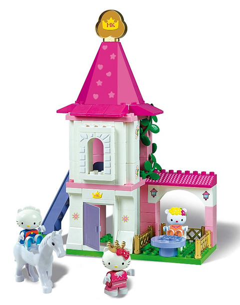 Hello Kitty's Small Princess Castle, Unico, 80 Pieces