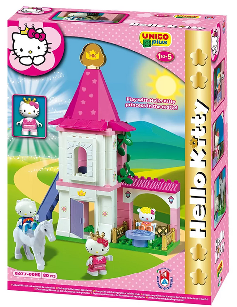 Hello Kitty's Small Princess Castle, Unico, 80 Pieces