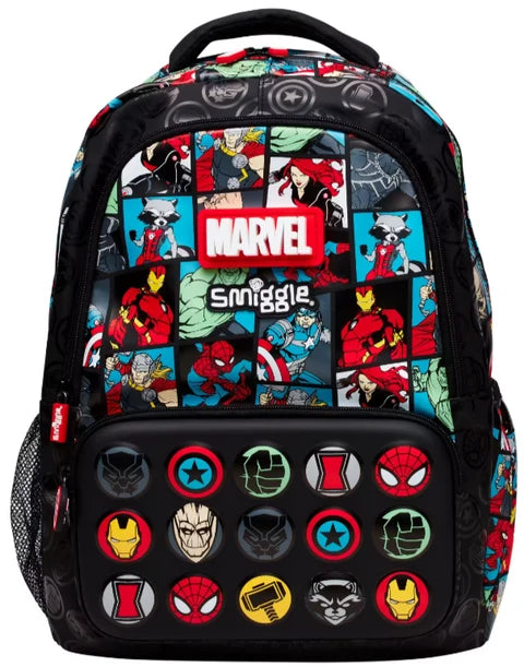 Smiggle Marvel Classic Backpack 42cm School Set