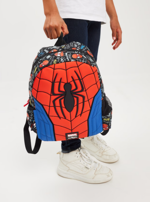 Smiggle Spider-Man Junior Character Hoodie Backpack 36cm