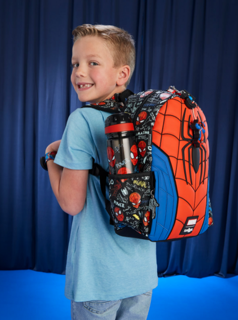 Smiggle Spider-Man Junior Character Hoodie Backpack 36cm